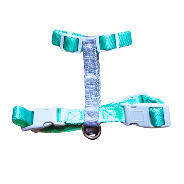 Arnés Tipo H Color Verde Agua Para Perros - Moxy Pet Box