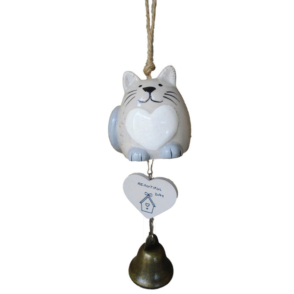 Campana Colgante Con Diseño De Gato - Gris - Moxy Pet Box