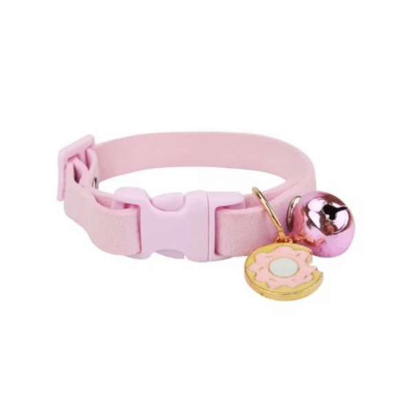 Collar Ajustable Para Mascotas Rosado Dona - Moxy Pet Box