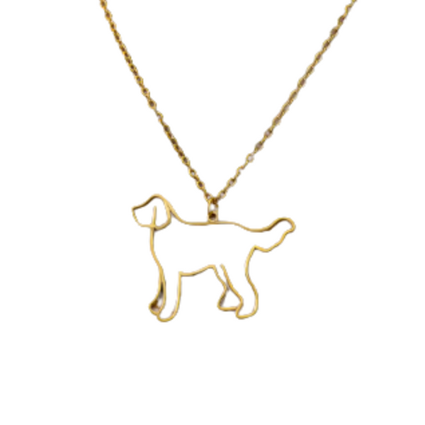 Collar De Acero Inoxidable De Golden Retriever - Moxy Pet Box