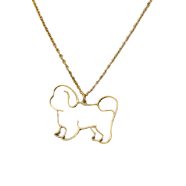 Collar De Acero Inoxidable De Maltés - Moxy Pet Box