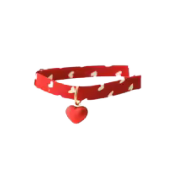 Collar De Corazón Ajustable Para Gatos Y Cachorros - Moxy Pet Box