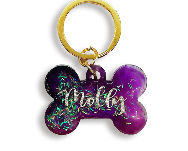 Placas De Identificación De Resina Para Mascotas Personalizadas - Moxy Pet Box