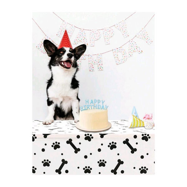 Mantel Temático De Cachorro Para Fiesta De Cumpleaños