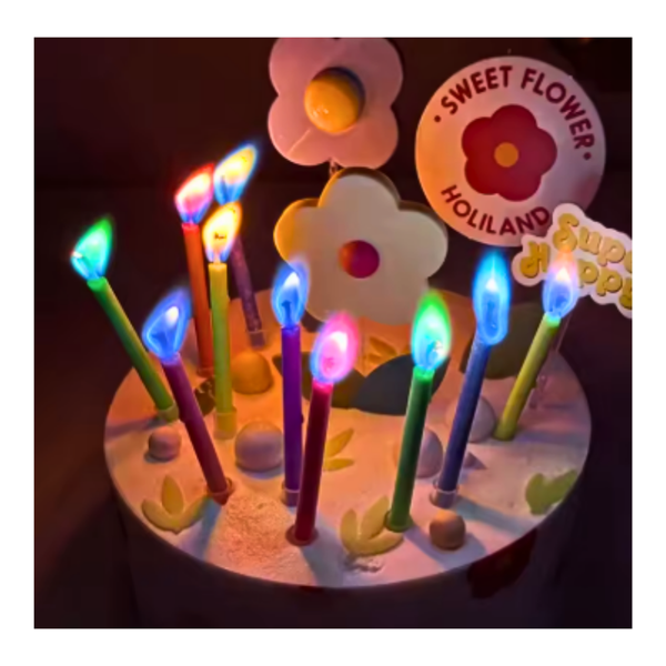 Velas Multicolor Para Decoración De Pasteles