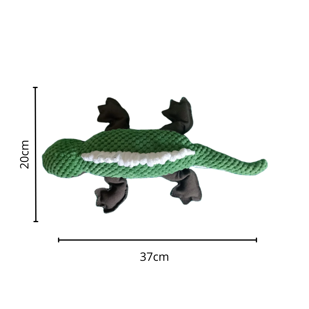 Juguete De Iguana Verde Para Perros - Moxy Pet Box