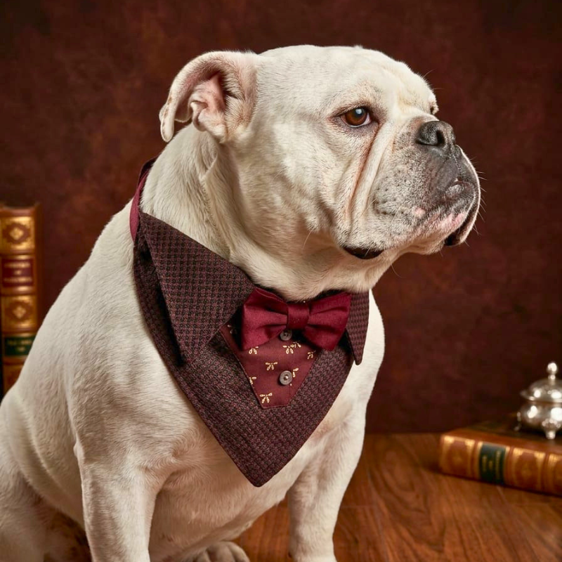 Bandana Esmoquin Para Perros y Gatos Accesorio Formal de Gala