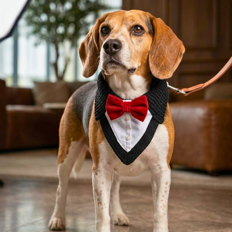 Bandana Esmoquin Para Perros y Gatos Accesorio Formal de Gala