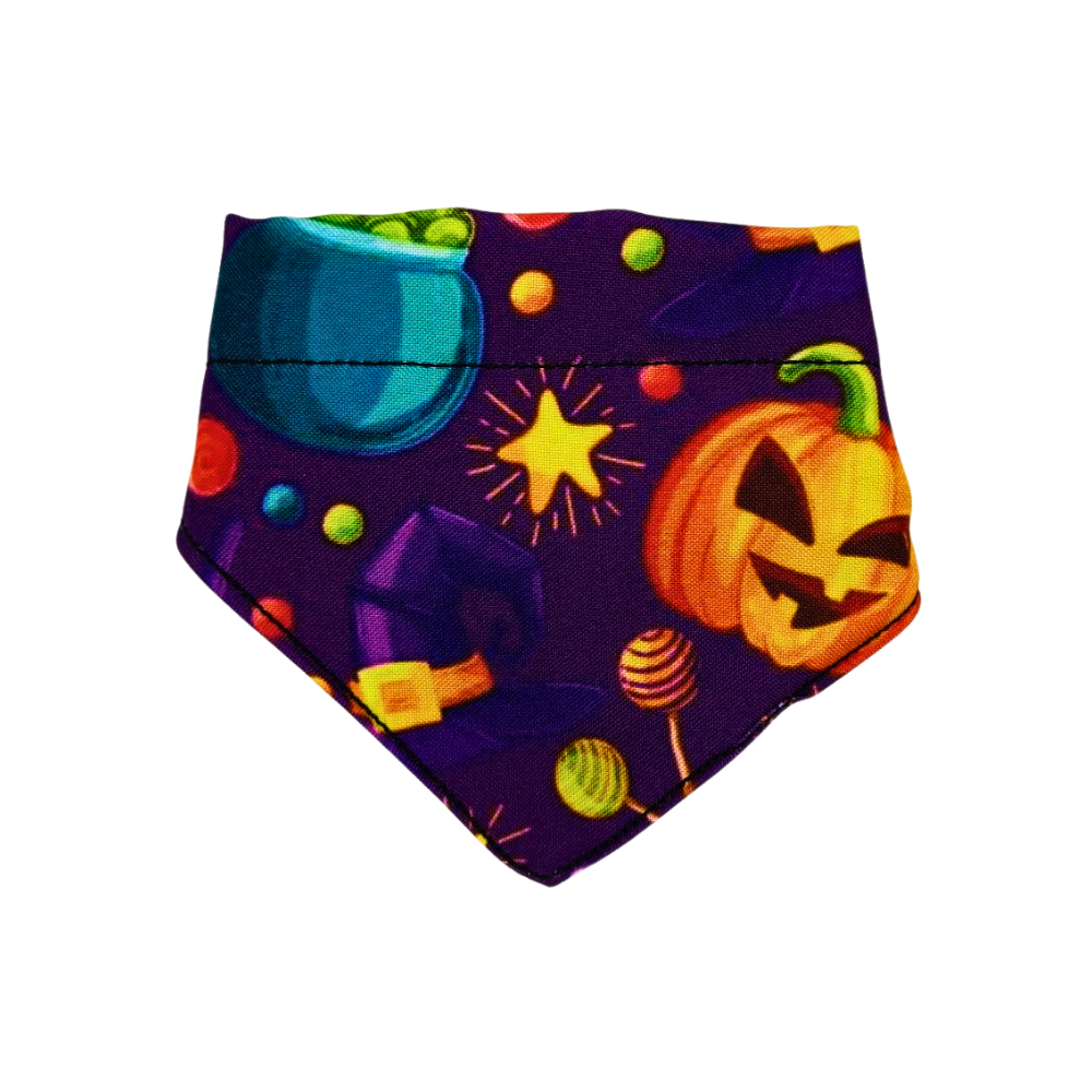 Bandana Morado De Halloween Para Mascotas