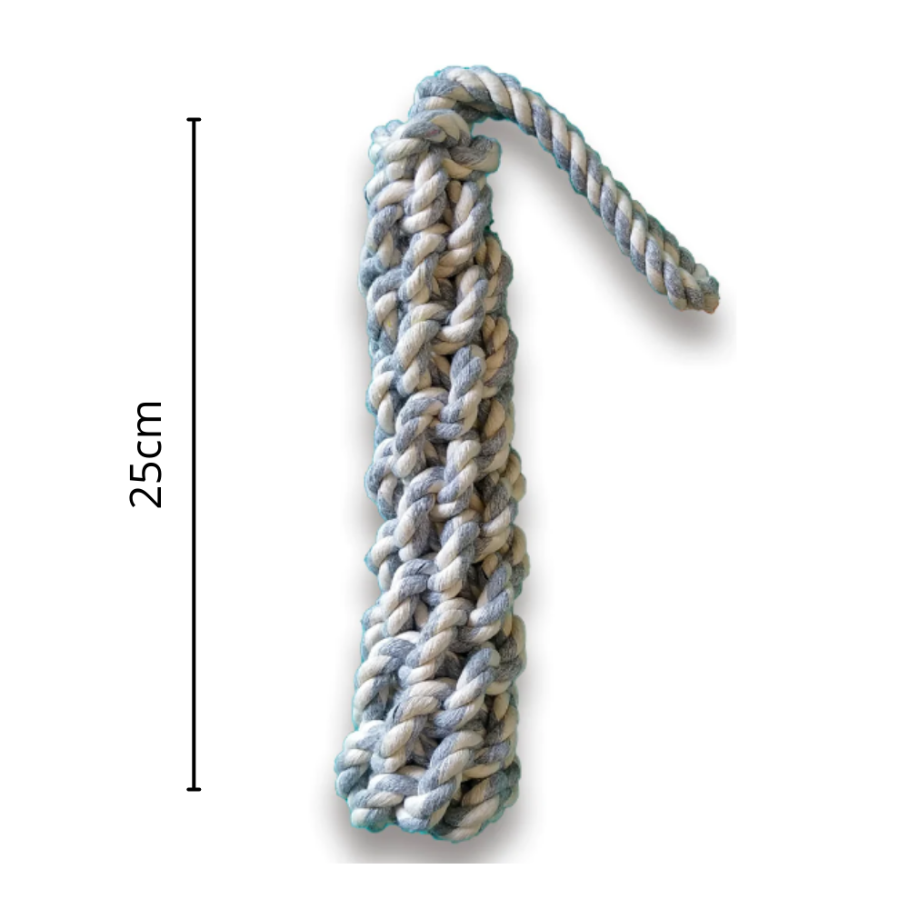 Cuerda Mordedora Mediana - Gris - Moxy Pet Box