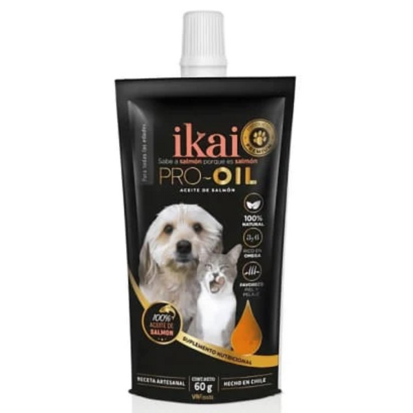 Aceite De Salmón 60 Gr Ikai - Moxy Pet Box