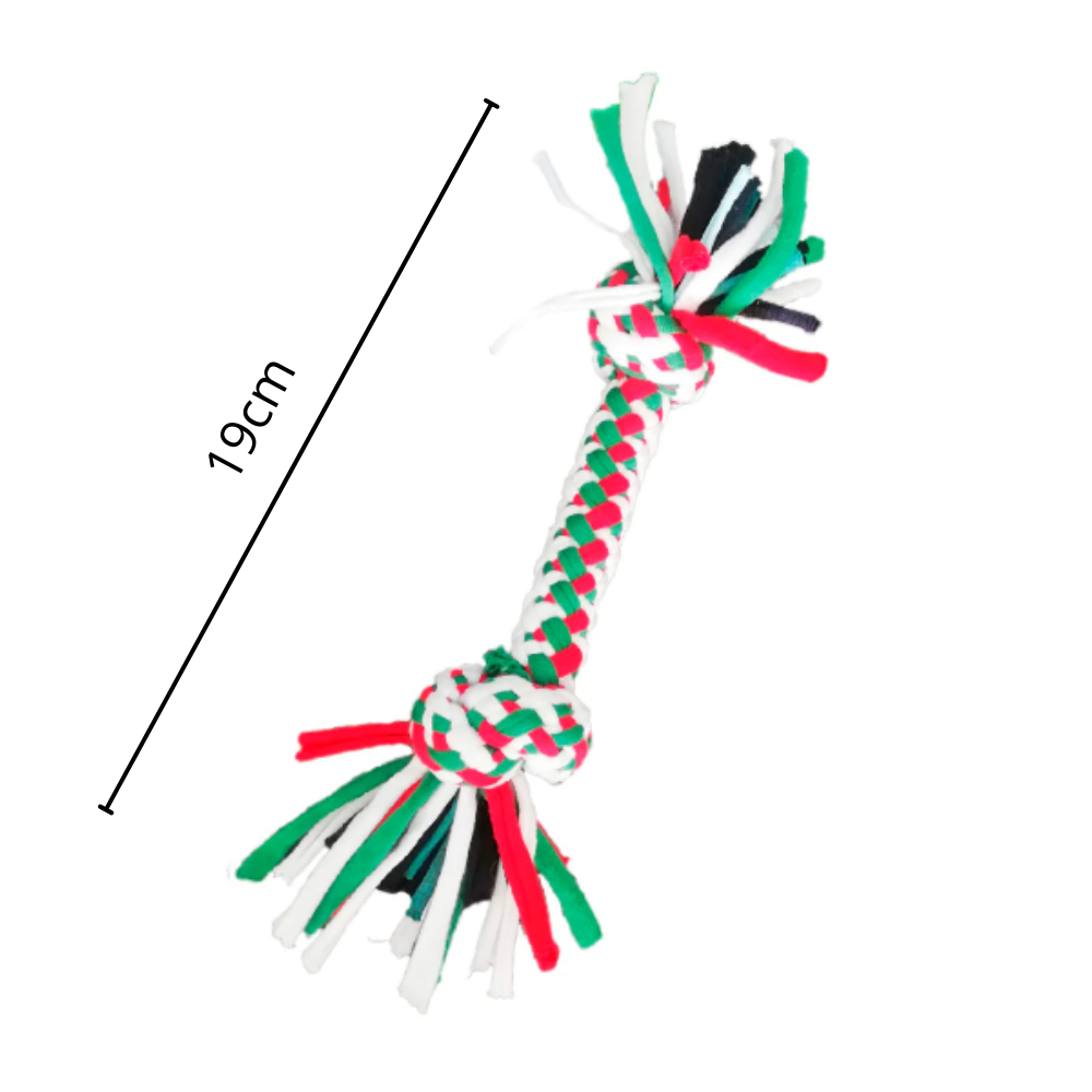 Cuerda Mordedora Pequeña - Navidad - Moxy Pet Box