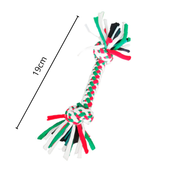 Cuerda Mordedora Pequeña - Navidad - Moxy Pet Box