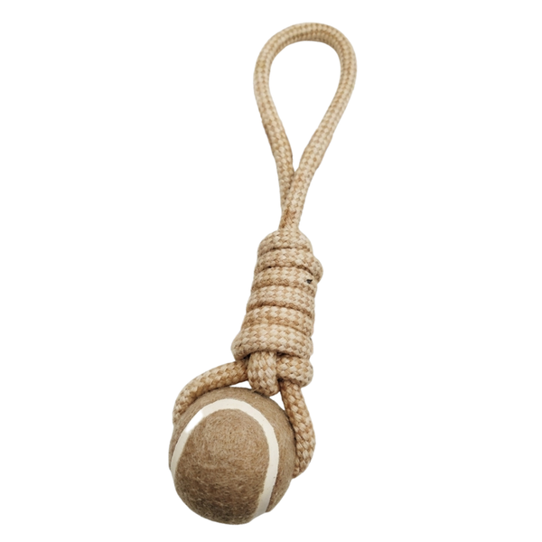 Juguete de Soga con Pelota de Tenis para Perros