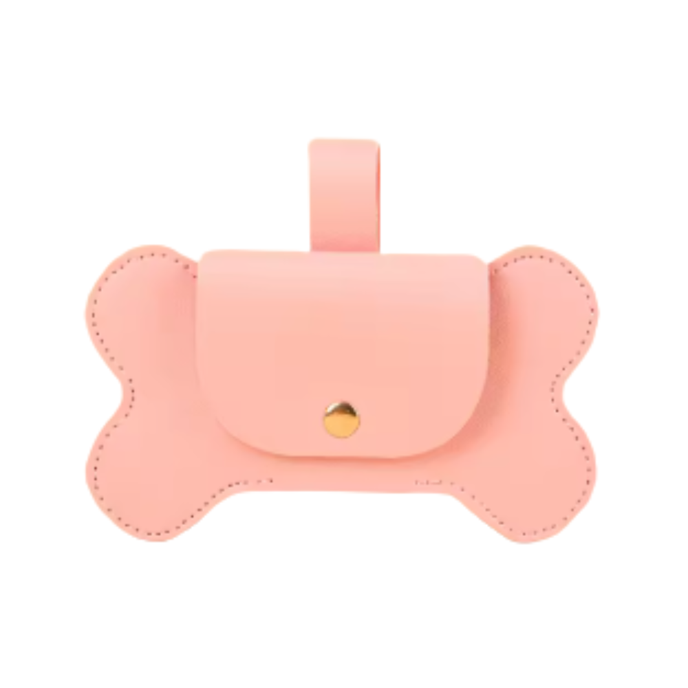 Dispensador de Bolsas En Cuerina Para Perros