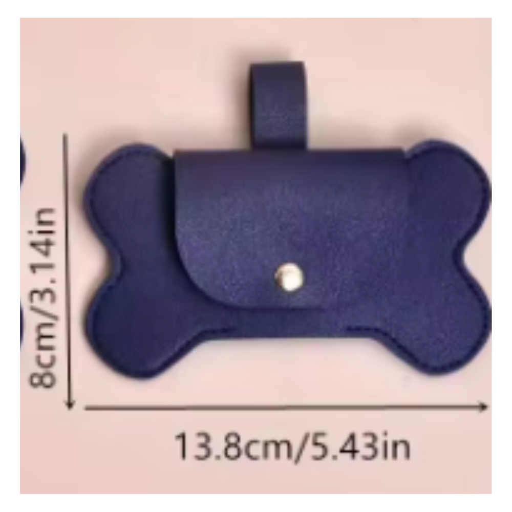 Dispensador de Bolsas En Cuerina Para Perros