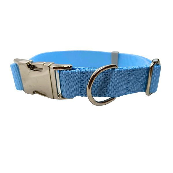Collar Ajustable Celeste Para Mascotas Talla S