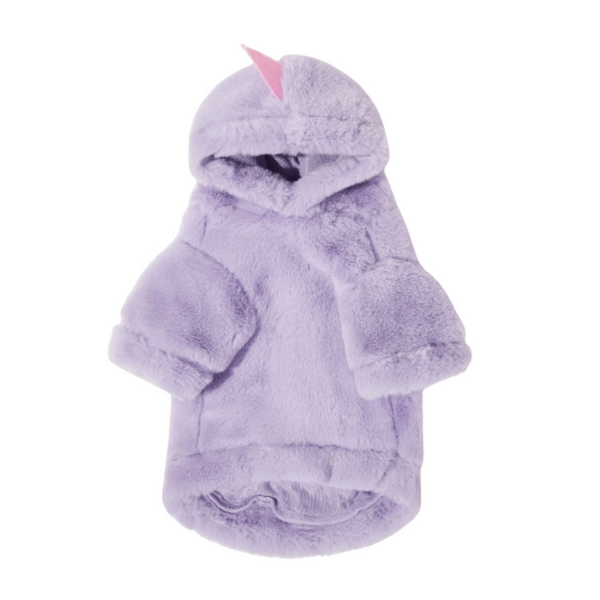 Polerón Para Mascotas De Dinosaurio Morado