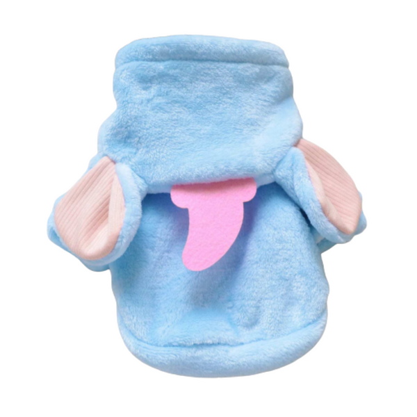 Polerón Para Mascotas De Elefante Azul