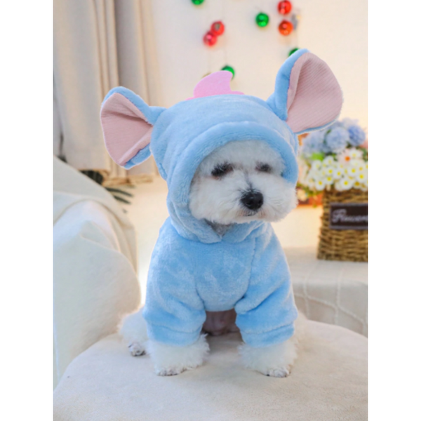 Polerón Para Mascotas De Elefante Azul