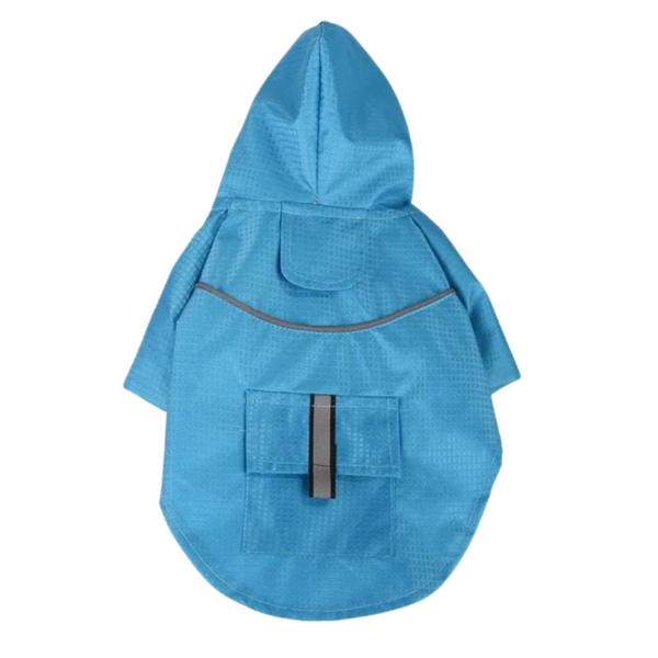 Impermeable Azul Para Mascotas Talla M