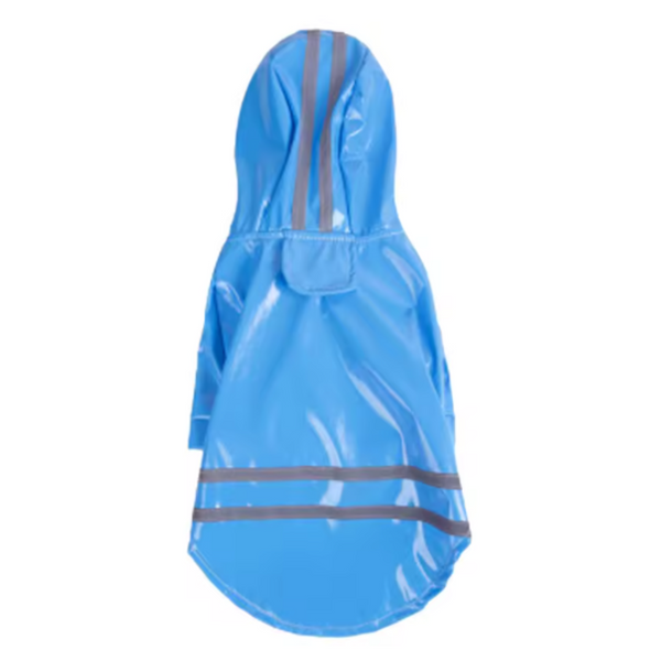 Impermeable Azul Para Mascotas Talla L