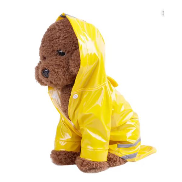 Impermeable Amarillo Para Mascotas