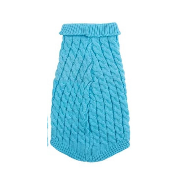 Chaleco Tejido azul Para Mascotas Talla S