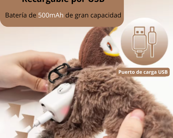 Juguete Interactivo Con Forma De Pájaro Para Gatos Con Sonido Real