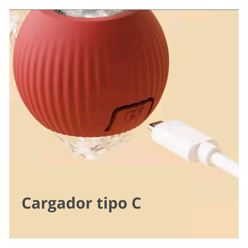 Pelota Interactiva Inteligente Para Mascotas Color Rojo