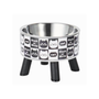 Bowl Con Patas Negro O Blanco – Comedero Elevado De Cerámica 160 g