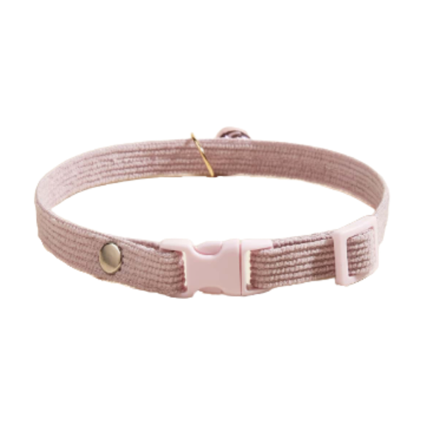 Collar Rosado Para Mascotas Con Colgante Floral Y Campana
