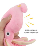 Juguete De Peluche De Calamar Rosado Para Perros - Moxy Pet Box