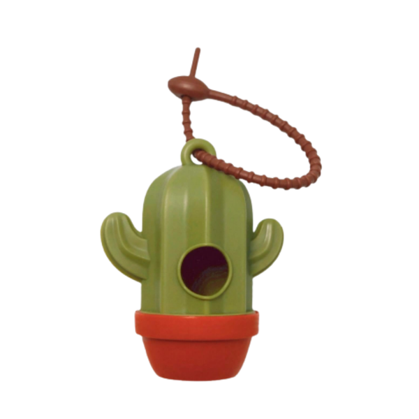 Dispensador Portátil De Bolsas Para Perros Con Forma De Cactus