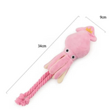 Juguete De Peluche De Calamar Rosado Para Perros - Moxy Pet Box