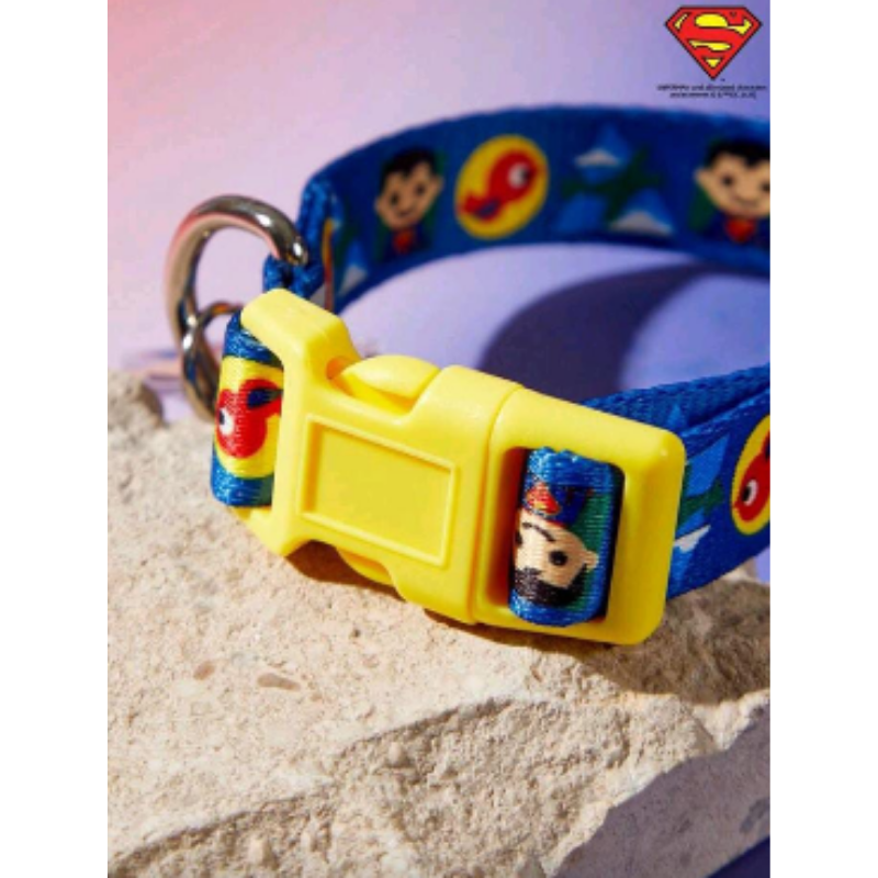Collar Para Perros Superman Azul