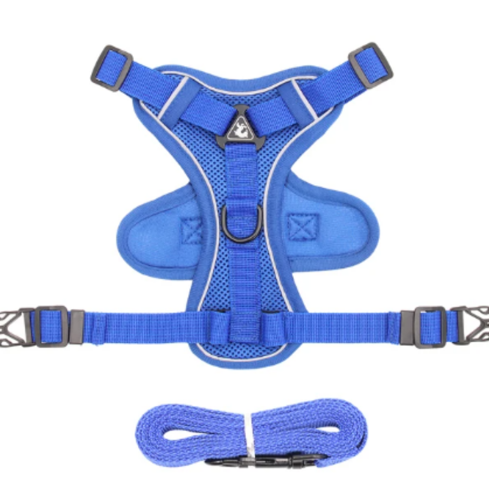 Arnés Azul Reflectante - Moxy Pet Box