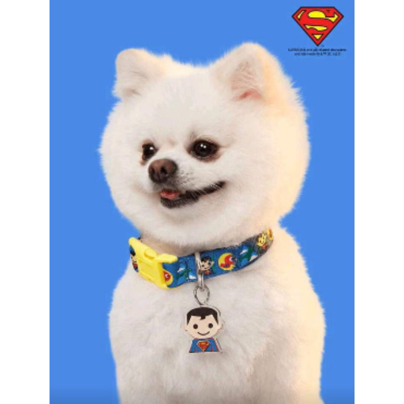 Collar Para Perros Superman Azul
