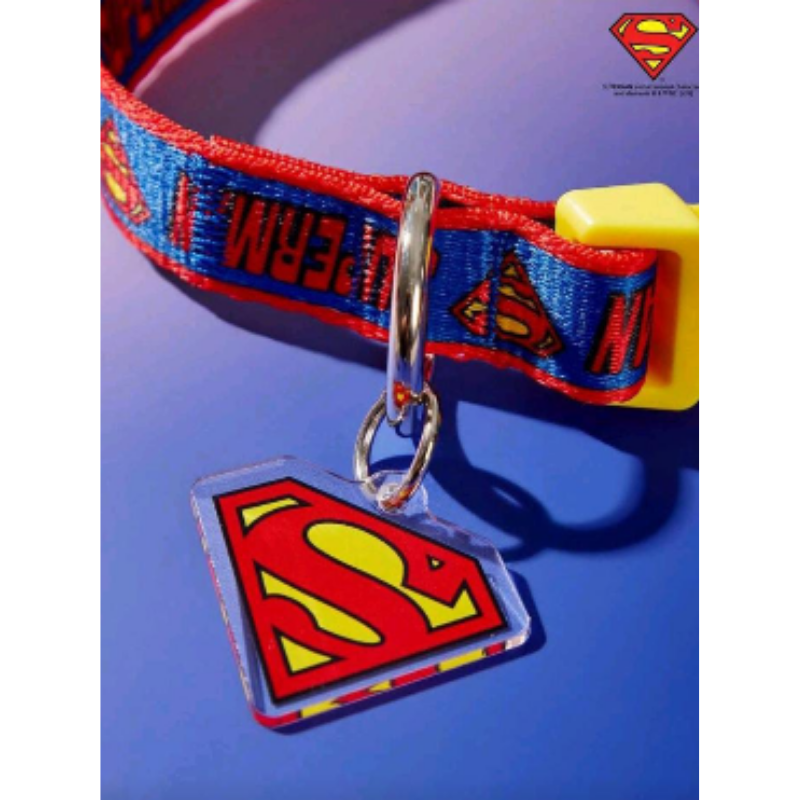 Collar Para Perros Superman Rojo