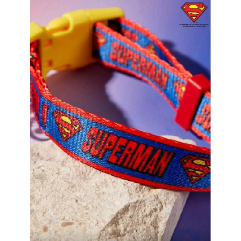 Collar Para Perros Superman Rojo