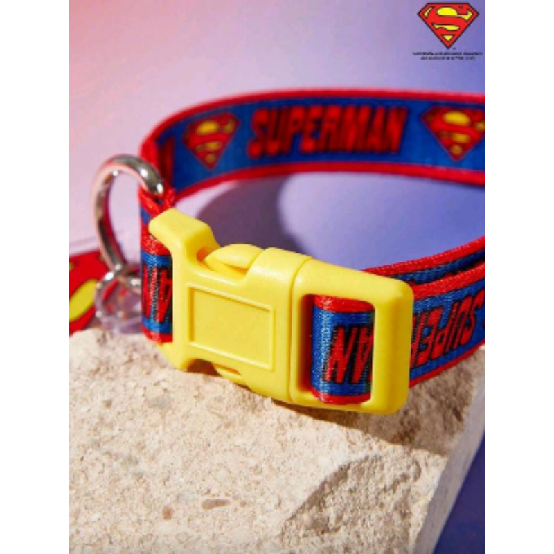 Collar Para Perros Superman Rojo