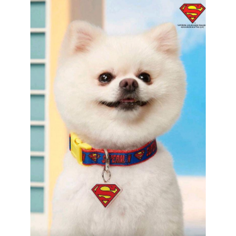 Collar Para Perros Superman Rojo
