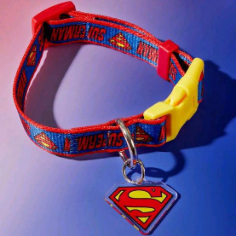Collar Para Perros Superman Rojo