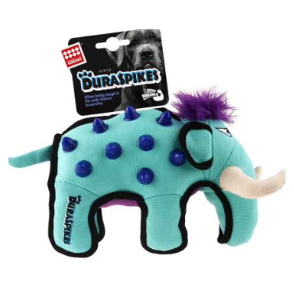 Brinquedo elefante azul claro Gigwi Duraspikes