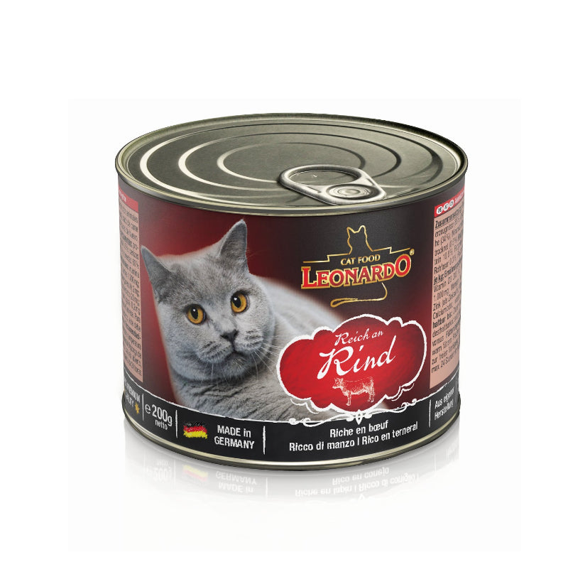 Leonardo Lata Ternera 200 Gr - Moxy Pet Box