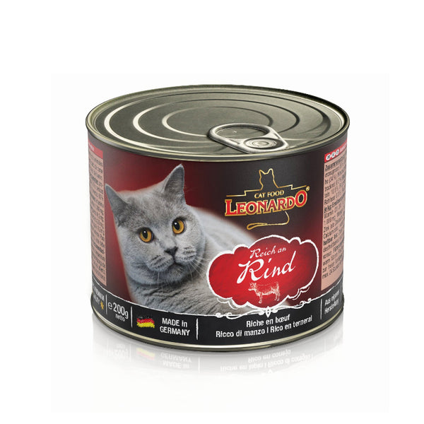 Leonardo Lata Ternera 200 Gr - Moxy Pet Box