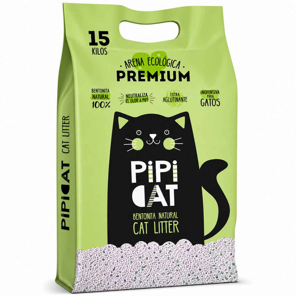 Arena Sanitaria Pipicat De 15 Kg Lavanda Para Gatos