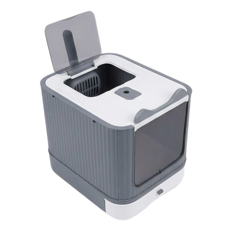 Arenero Para Gato Cerrado Con Puerta Abatible