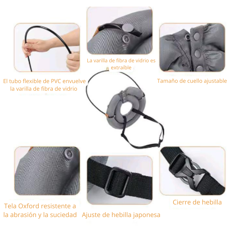 Arnés Guía De Protección Para Perros Ciegos (Halo Protector)