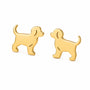 Aros Dorados De Perro En Acero Inoxidable